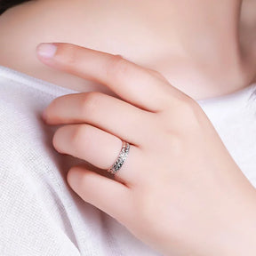 Anel de prata esterlina 100%