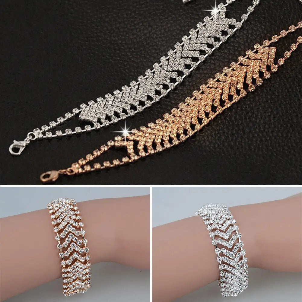 Pulseira de cristal Strass