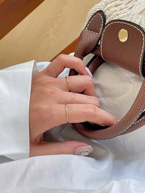 Anel Fino Dourado 0.5mm – Aço Inox Antioxidante