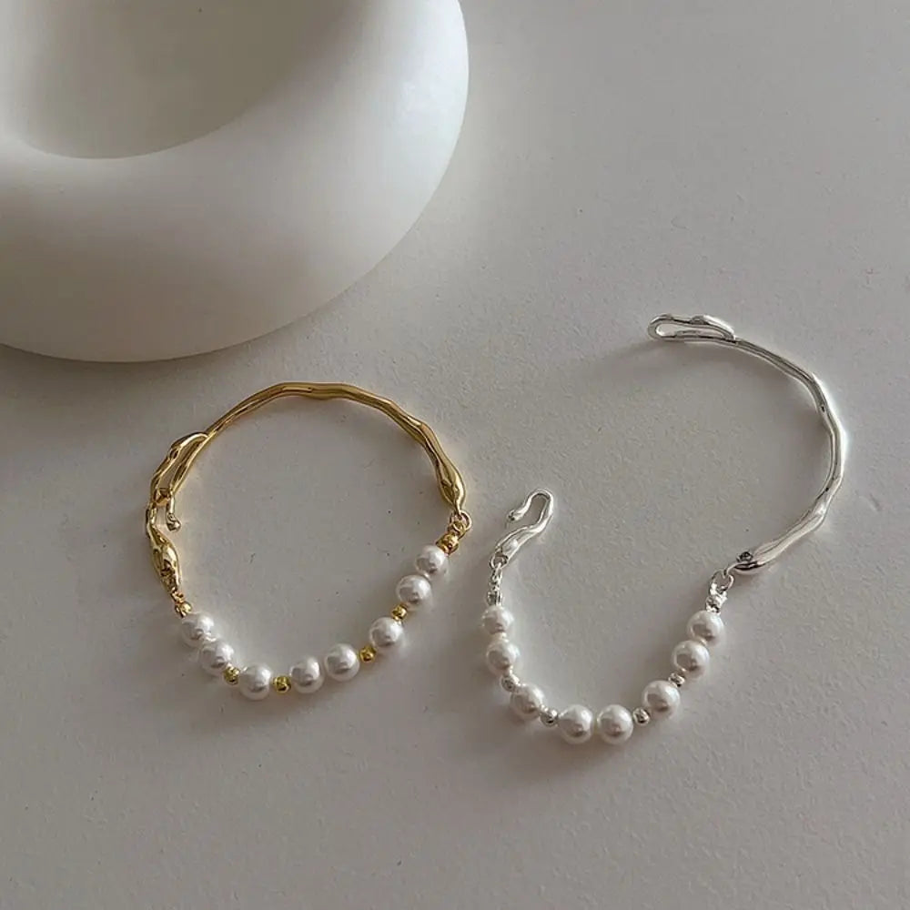 Pulseira com pérolas estilo coreano