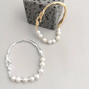 Pulseira com pérolas estilo coreano