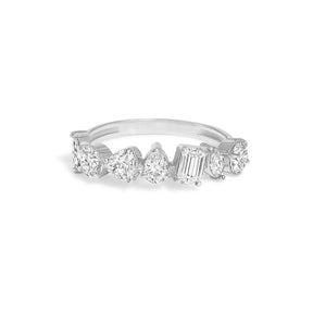 Anel de zirconia com cor dourada