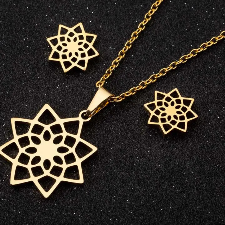 Colar de flor de lírio