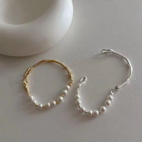 Pulseira com pérolas estilo coreano