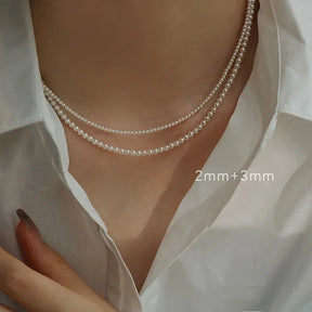 Colar de pérolas 2/3mm