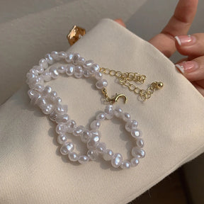 Colar de pérolas fashion