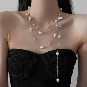 Colar de pérolas barroco