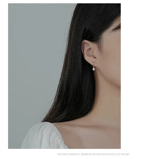 Brinco com trevo de 4 folhas