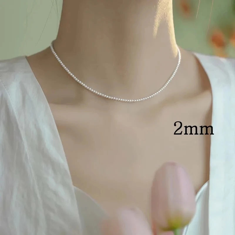 Colar de pérolas 2/3mm