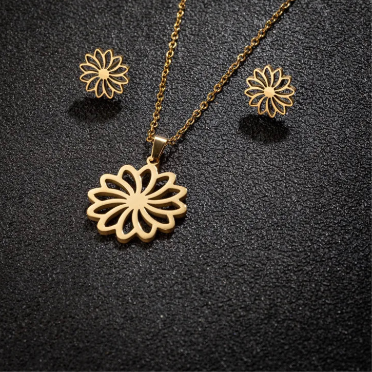 Colar de flor de lírio