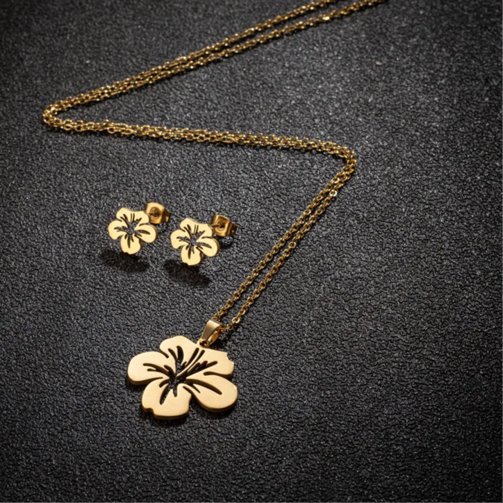 Colar de flor de lírio