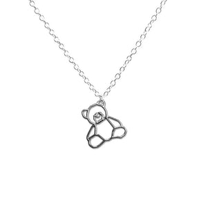 Colar com pingente de animal